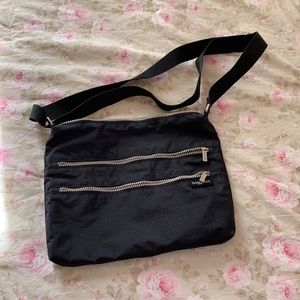 Baggalini black nylon crossbody bag